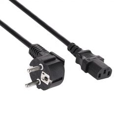Napajalni kabel za računalnik CEE 7/7 / IEC C13 AK-PC-06S CU 3x1.5mm² 3m