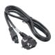 Glavna slika Napajalni kabel Cloverleaf CEE 7/7 / IEC C5 AK-NB-101C CU 3x0.75mm² 1.5m